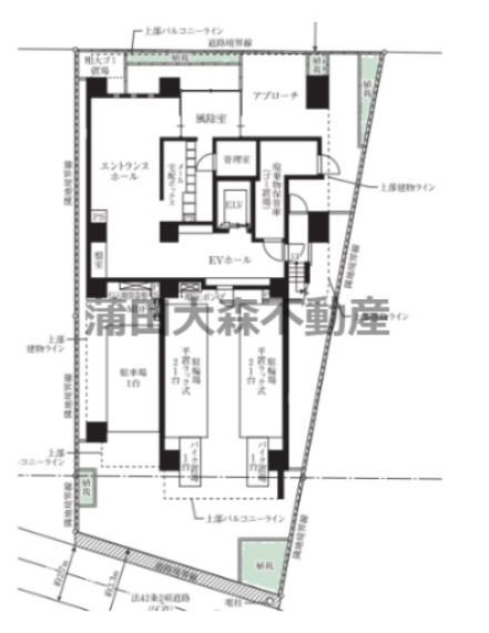ディアレイシャス平和島の区画図