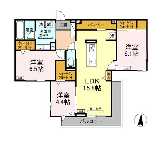 【間取り】 | セレスティア檀渓通【名古屋市賃貸・顔認証システム搭載】