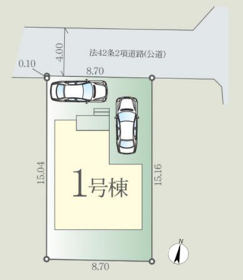 【区画図】 | 所沢市宮本町2丁目　全1棟