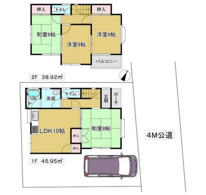 【間取り】 | 北葛飾郡杉戸町大字下高野　中古戸建