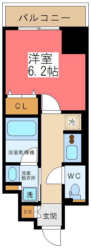 レジディア笹塚Ⅲの間取り