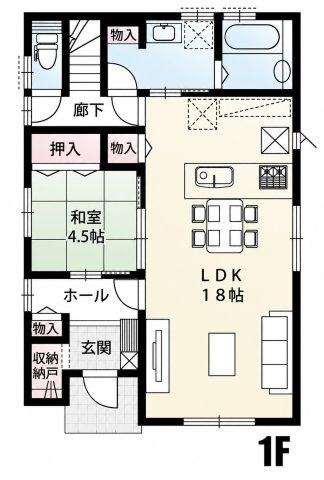 鴻巣市小松1丁目（14区画）14号棟の間取り