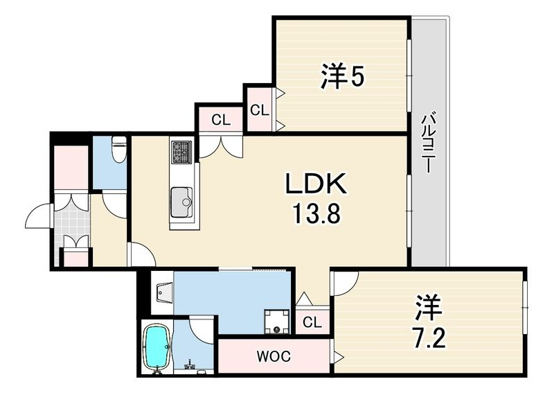 ＷＩＮＧ ＴＯＷＡ ＭＡＩＳＯＮの間取り
