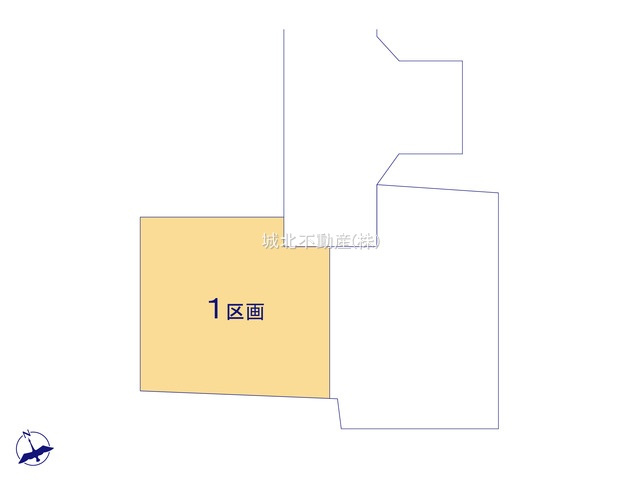 杉並区永福2丁目 全2区画1号地の区画図|
