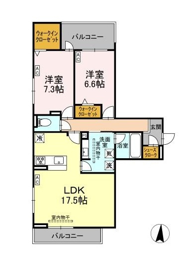 【間取り】 | セレスティア檀渓通【名古屋市賃貸・顔認証システム搭載】