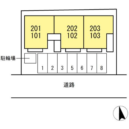 フレグランス広の区画図