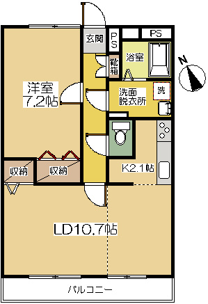 狛江市中和泉３丁目の賃貸マンションの間取り