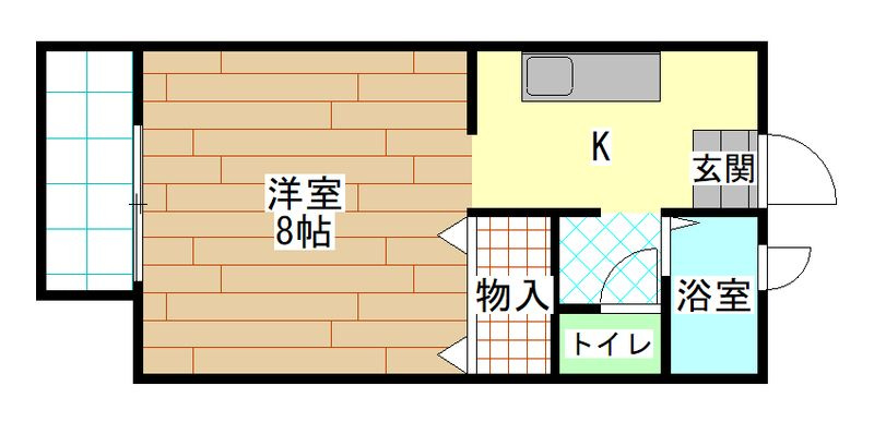 メゾン緑ヶ丘Ⅰの間取り