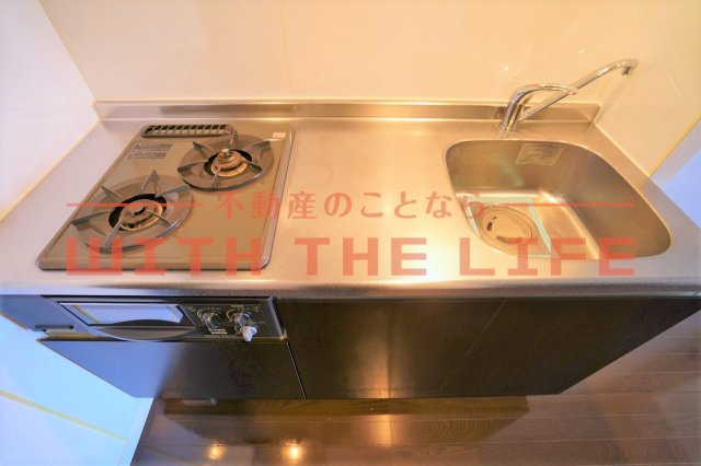 ルネッサンス21久留米六ツ門【10.000円キャッシュバック対象】のキッチン|コンパクトなキッチンで掃除もラクラク※現状優先