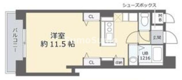 ホープ松屋町住吉の間取り