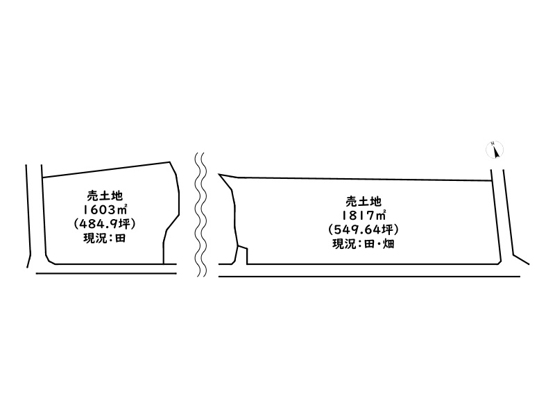 姫路市林田町六九谷/売土地の土地図