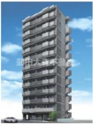 プレミアムキューブ大森本町の外観パース