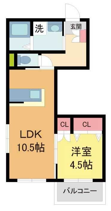 ヘーベルメゾン小松北町の間取り