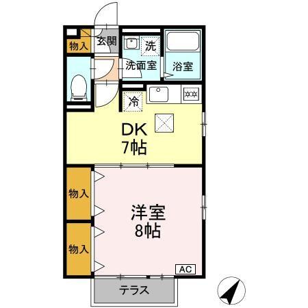 リバーフロントＫの間取り