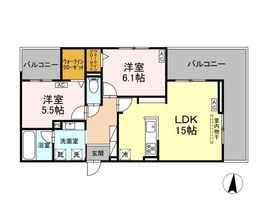 【間取り】 | セレスティア檀渓通【名古屋市賃貸・顔認証システム搭載】