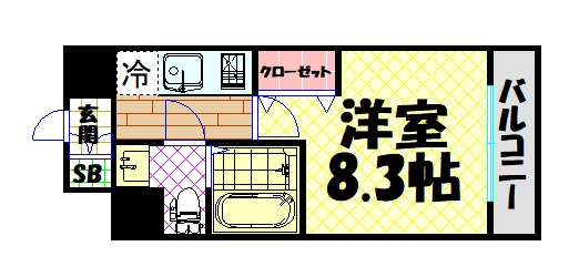 【間取り】 | リヴィアス難波ルーチェ