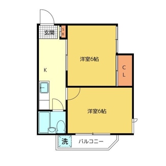 【間取り】 | コーポあかね | 間取りです。