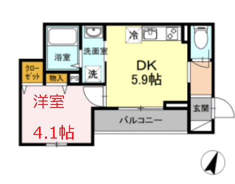 【間取り】 | メルシー芙蓉10