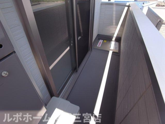グレイスコート神戸山本通のバルコニー