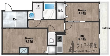 ハイラインⅤの間取り