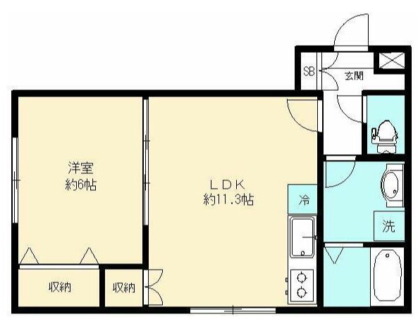 フォセット明大前 の間取り