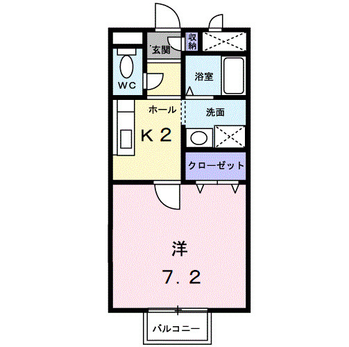 サンライズ富田の間取り