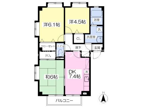 【間取り】 | フォブール余戸東Ａ棟