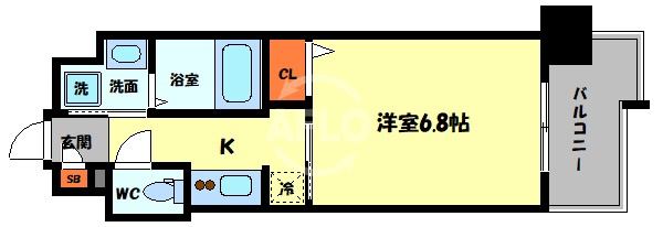ミリアン四天王寺夕陽丘Ⅱの間取り|ミリアン四天王寺夕陽丘II　間取り