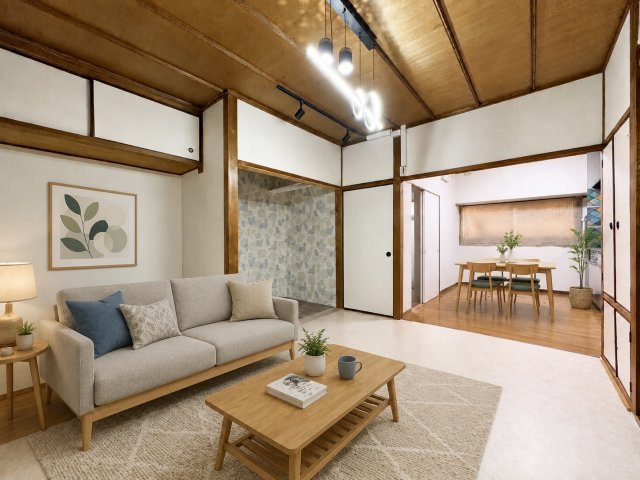 東大阪市永和1丁目の洋室|続き間としても利用できるゆとりある洋室。生活スタイルに合わせて、居室やリビングとして活用できます。