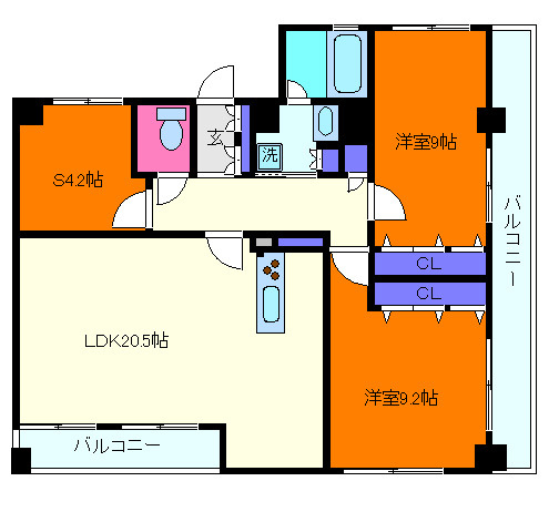 ブラゾーネ芦屋の間取り