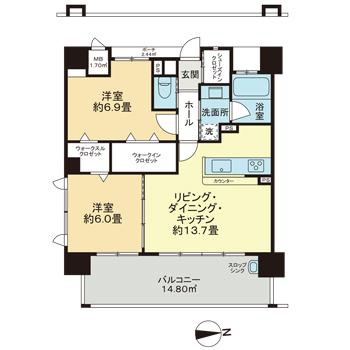 アウルステージ東島田の間取り