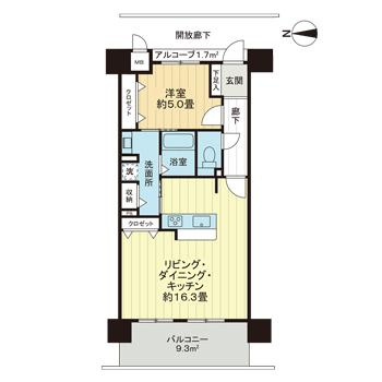 アルファライフ岡大医学部前２の間取り