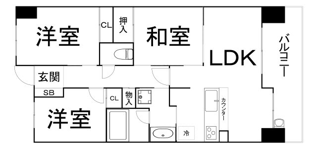 【間取り】 | レジディア都島Ⅰ