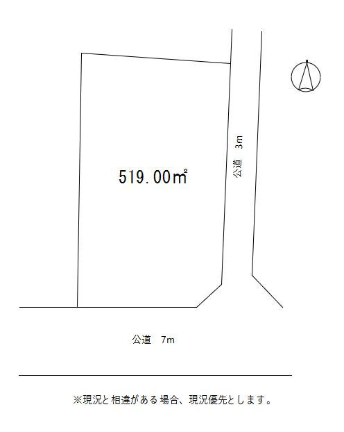 川越市山田の区画図