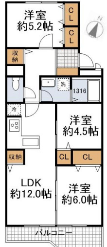 パークプラザ野田の間取り