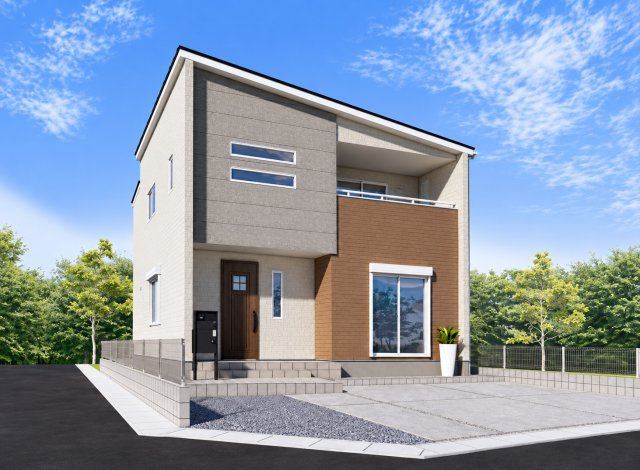 鴻巣市松原3丁目(9区画)６号棟の外観パース