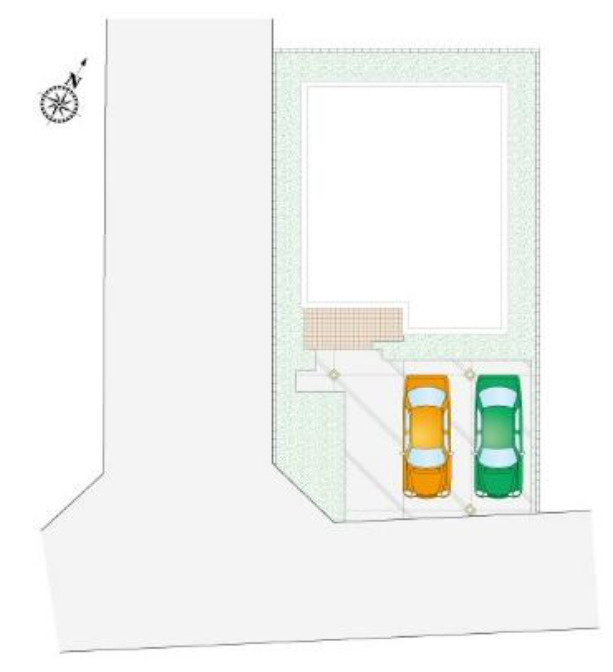 鴻巣市松原3丁目(9区画)６号棟の区画図