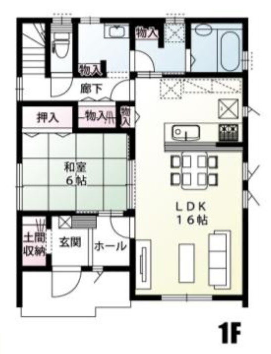 鴻巣市松原3丁目(9区画)６号棟の間取り