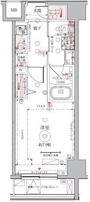 クレヴィスタ押上の間取り