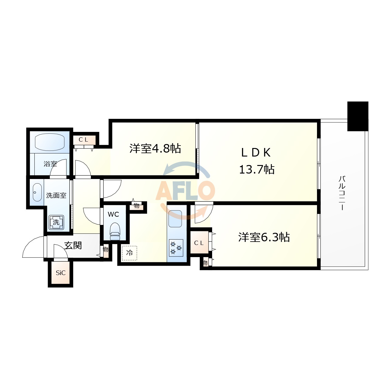 ローレルタワー心斎橋の間取り|ローレルタワー心斎橋　間取り
