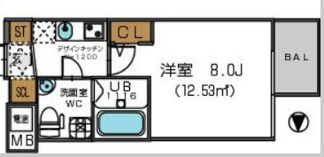 【間取り】 | ザ・パーククロス阿波座