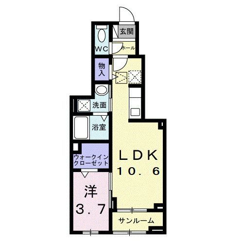 カーサルーチェの間取り