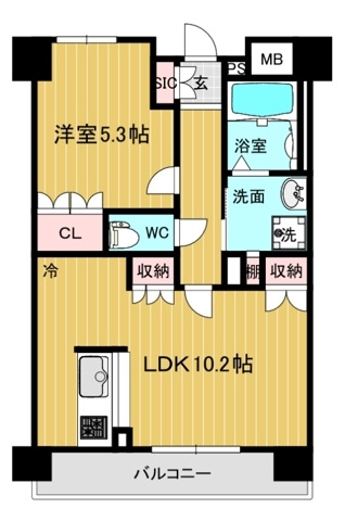 リアライズ　呉服町の間取り