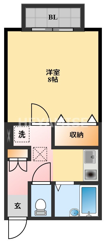 プレミール水主町A棟の間取り