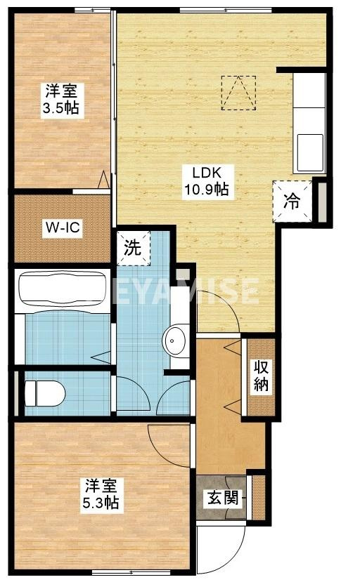 ラ　ルーチェの間取り