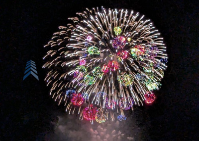 【展望】 | ロワイヤル飾磨 | 姫路みなと祭海上花火大会がバルコニーから見えます♪