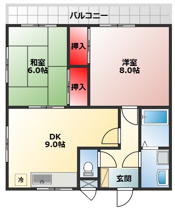 【間取り】 | グリーンヒル草部