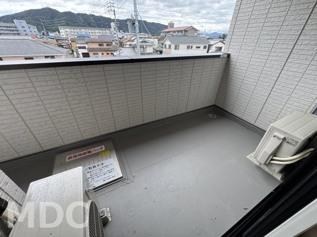 エグレットテラスⅡのバルコニー