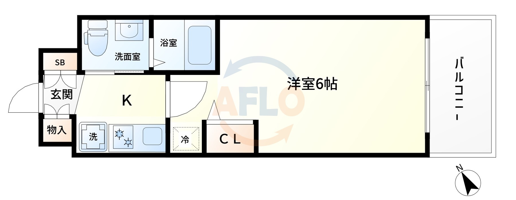 クリスタルグランツ大阪センターSt.の間取り|クリスタルグランツ大阪センターSt.　開放感のある間取り