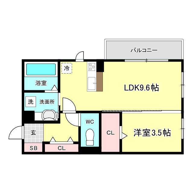 ラムココ真田山の間取り